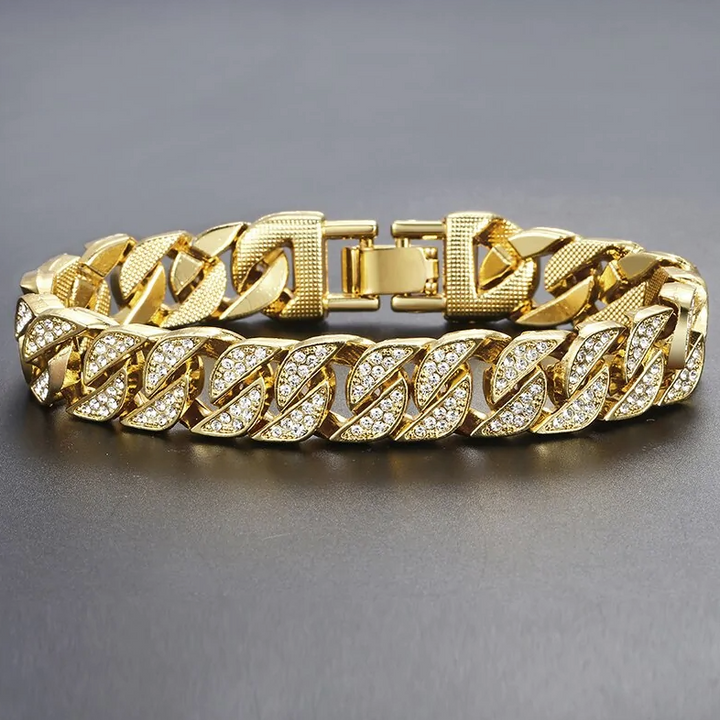 New Miami Gold Curb Cuban Bracelet