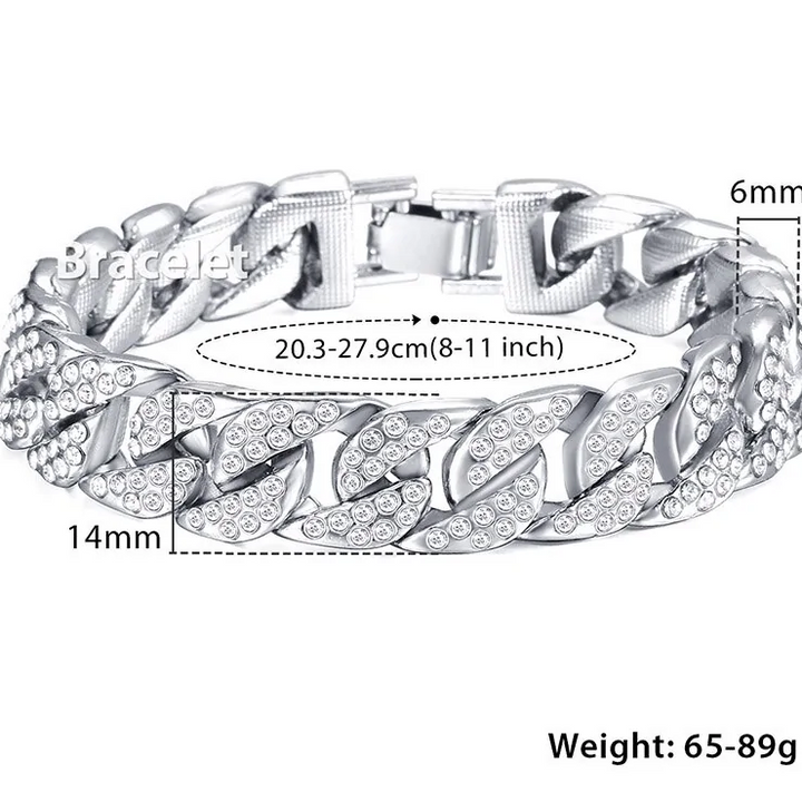 New Miami Gold Curb Cuban Bracelet