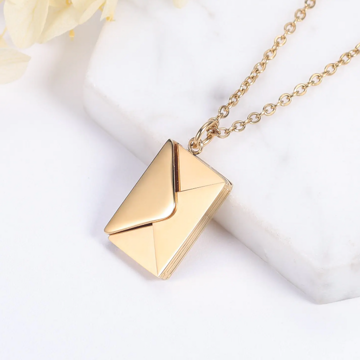 Envelope Necklace – Timeless Stainless Steel Pendant | Symbol of Love & Gratitude