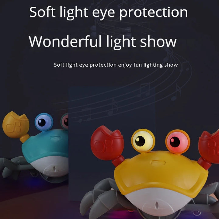 New Dancing Crab Musical Toys for Babies Interactive Edition Birthday Christmas Gift Comes with Interactive Crawling Crab Toy – Sensory & Educational Fun for Kids