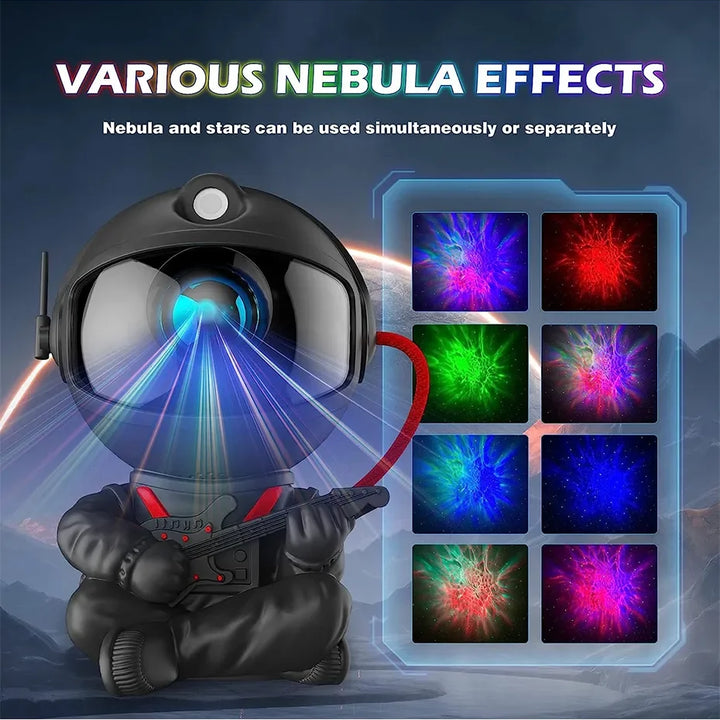 Kids Star DIY Projector Night Light with Remote Control 360 Adjustable Design Astronaut Nebula Galaxy Lighting for Children