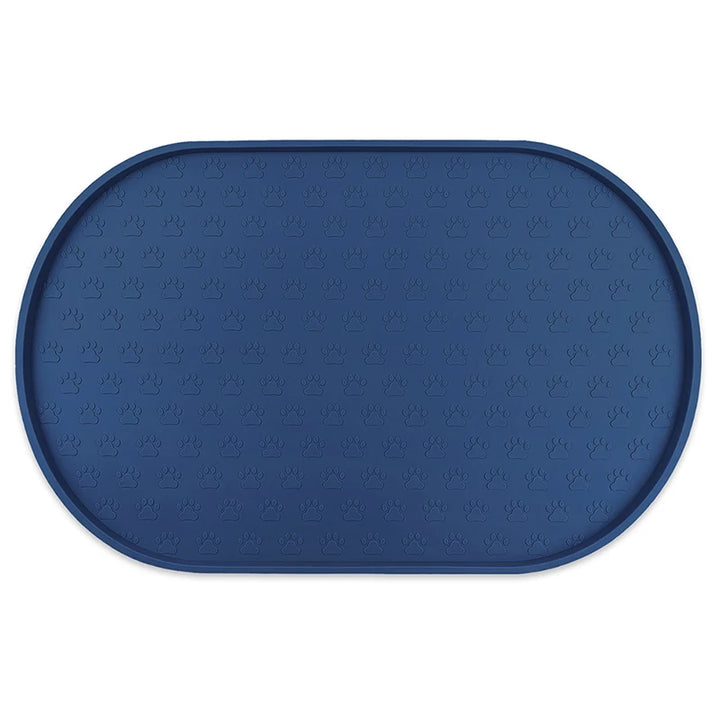 New Dog Food Mat Cat Bowl Easy Clean Non-Slip Round Silicone Water Feeder Supplies