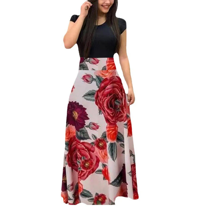 Floral Print Swing Dress – Summer Style for Effortless Elegancewomen's large swing skirt