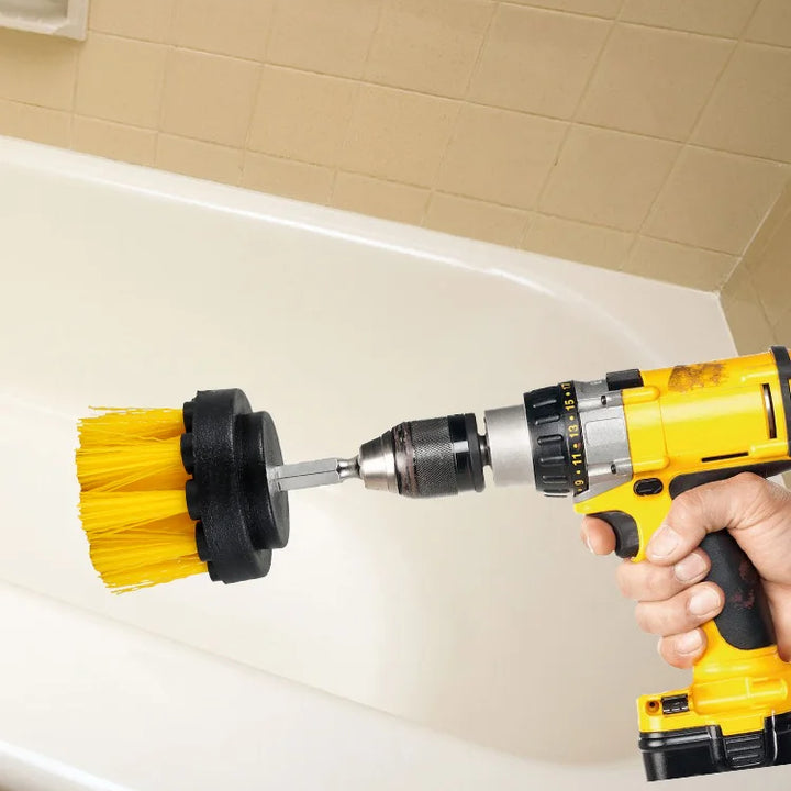 Drill Brush Cleaning Kit – 6-in-1 Scrub Set with Extension Rod
