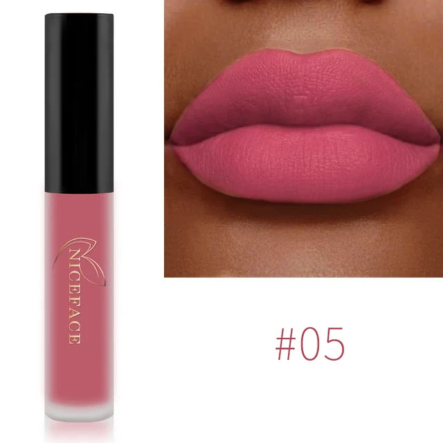 NICEFACE Liquid Matte Lipstick – Velvet Finish & Waterproof Wear