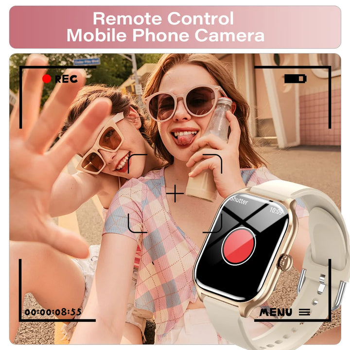 LAXASFIT 2025 New Smart Watch Bluetooth Call Message Reminder 24 Hour Health Monitoring Smart Watch Gift for Men and Women