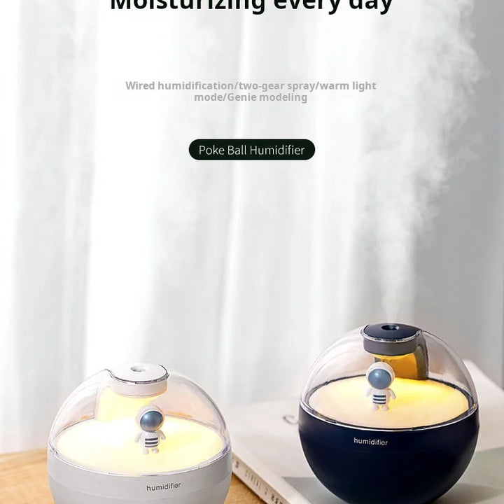 Nordic Flame Humidifier USB Aromatherapy Machine for Home Use - Compact Essential Oil Diffuser with Flame Design