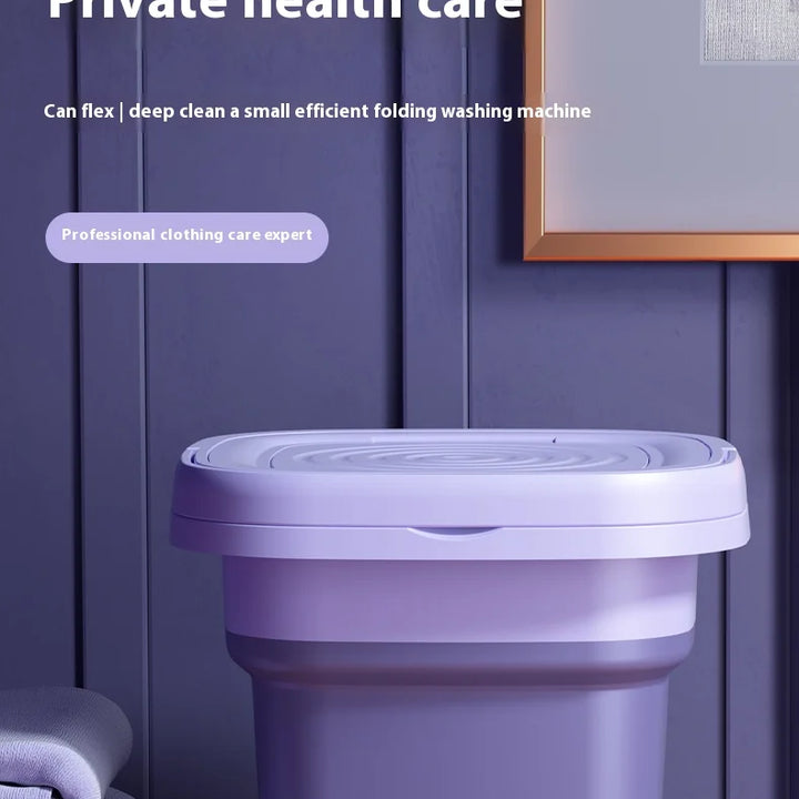 New 8L Mini Portable Foldable Washing Machine with Dryer and Spin for Socks Underwear Panties