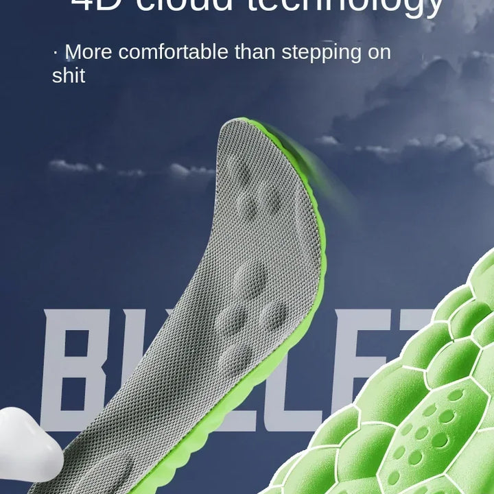 Orthopedic Latex Insoles – Breathable & Shock-Absorbing