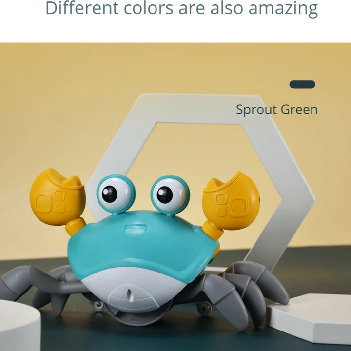 New Dancing Crab Musical Toys for Babies Interactive Edition Birthday Christmas Gift Comes with Interactive Crawling Crab Toy – Sensory & Educational Fun for Kids