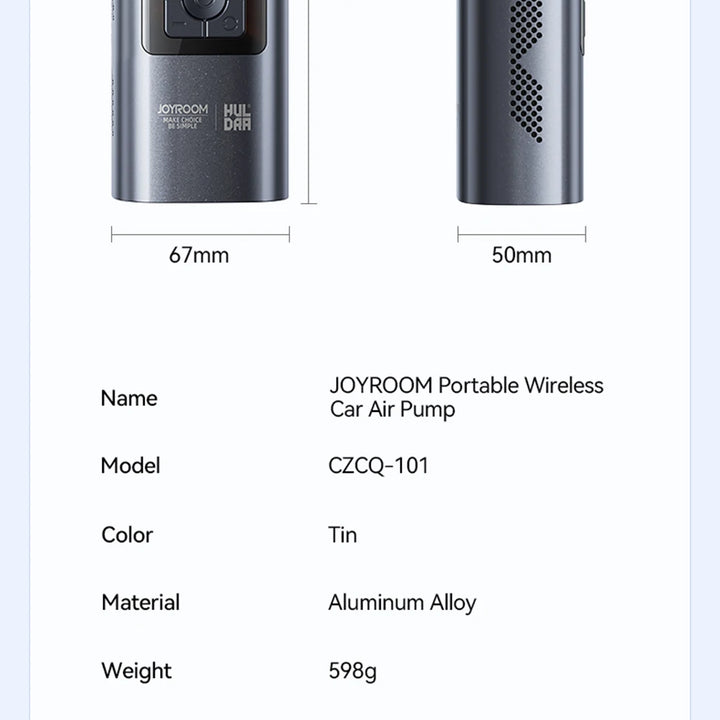 Wireless Air Pump Portable Air Compressor Smart Digital Car Electric Air Pump for Car Motorcycle Bicycle Inflator Pump