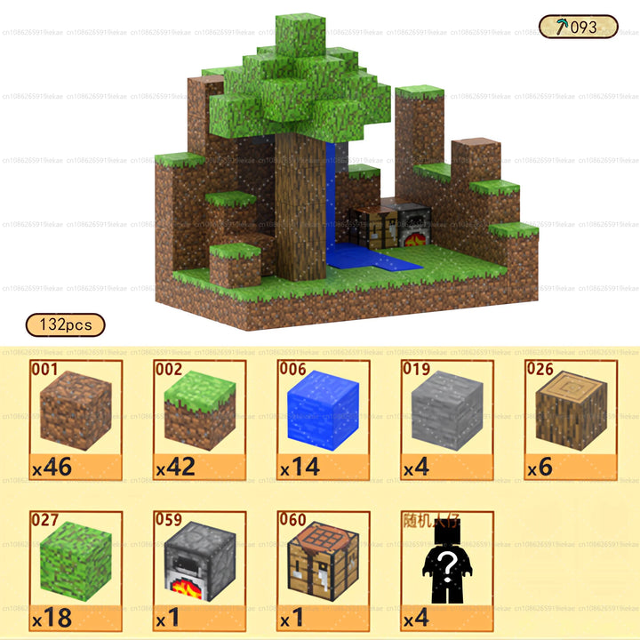 Magnetic Building Block Magnet Cube Mine World Set for Boy Girl Kid Age 3+ DIY Model Children STEM Sensory Toy Christmas Gift