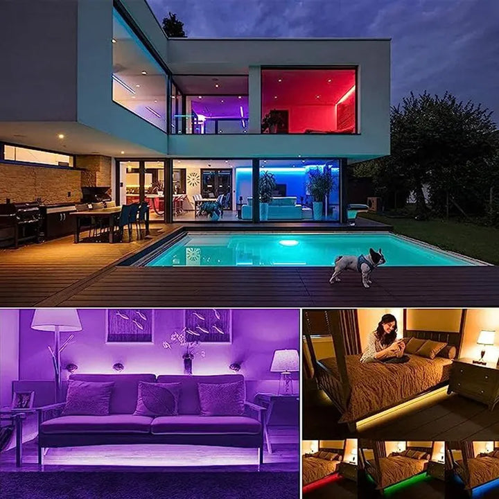 "USB LED Strip Light – 5M Color-Changing RGB for TV, Gaming & Parties "