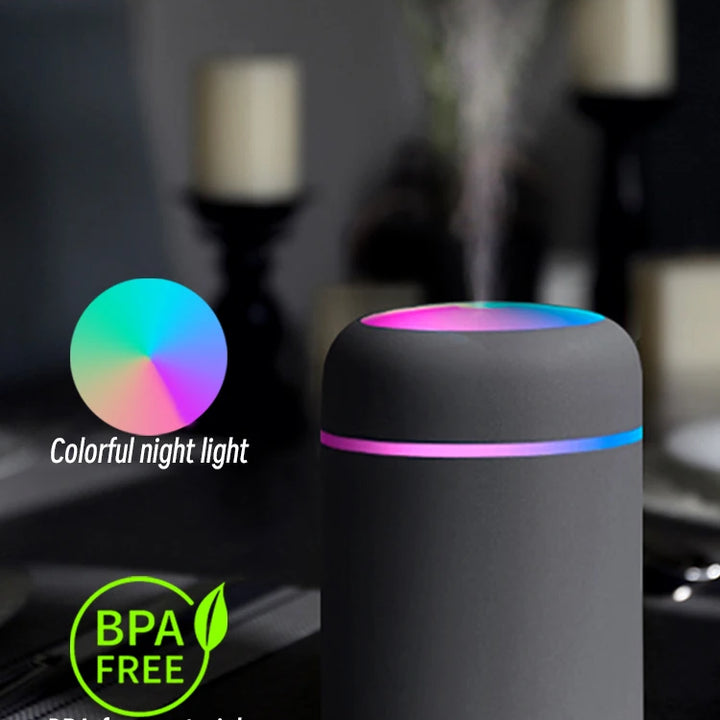 300ml H2O Air Humidifier Portable Mini USB Aroma Diffuser With Cool Mist For Bedroom Home Car Plants Purifier Humificador