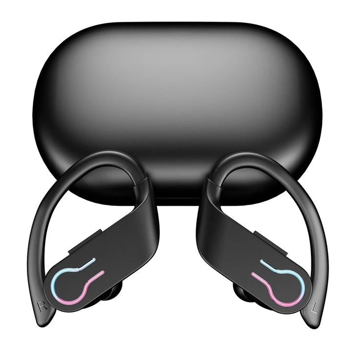 Bluetooth 5.3 Wireless Earbuds Sports Headphones with Earhooks Built-in Mic Earphones Waterproof Headphones Ear Buds for Sports