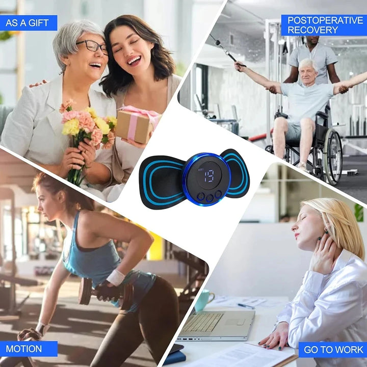 Smart Pulse Massager Sticker – EMS Neck & Shoulder Relief