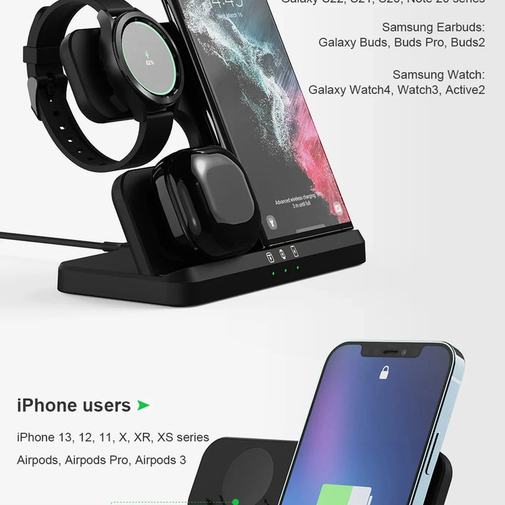 Fast Wireless Charging Pad for iPhone & Samsung Devices