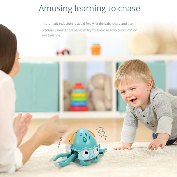 New Dancing Crab Musical Toys for Babies Interactive Edition Birthday Christmas Gift Comes with Interactive Crawling Crab Toy – Sensory & Educational Fun for Kids