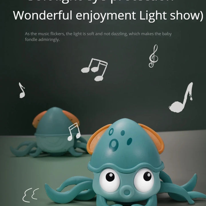 New Dancing Crab Musical Toys for Babies Interactive Edition Birthday Christmas Gift Comes with Interactive Crawling Crab Toy – Sensory & Educational Fun for Kids