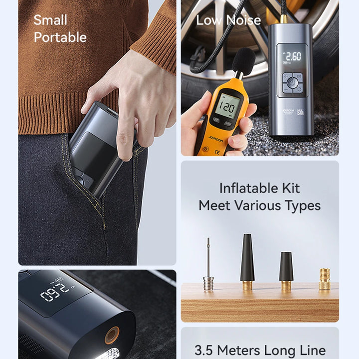 Wireless Air Pump Portable Air Compressor Smart Digital Car Electric Air Pump for Car Motorcycle Bicycle Inflator Pump