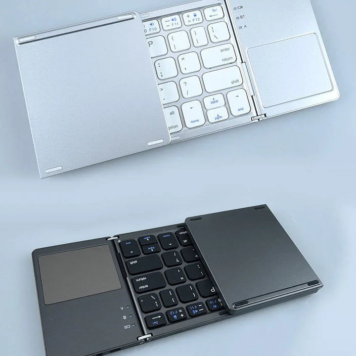 New Wireless Folding Keyboard Bluetooth  With Touchpad For Windows, Android, IOS,Phone,Multi-Function