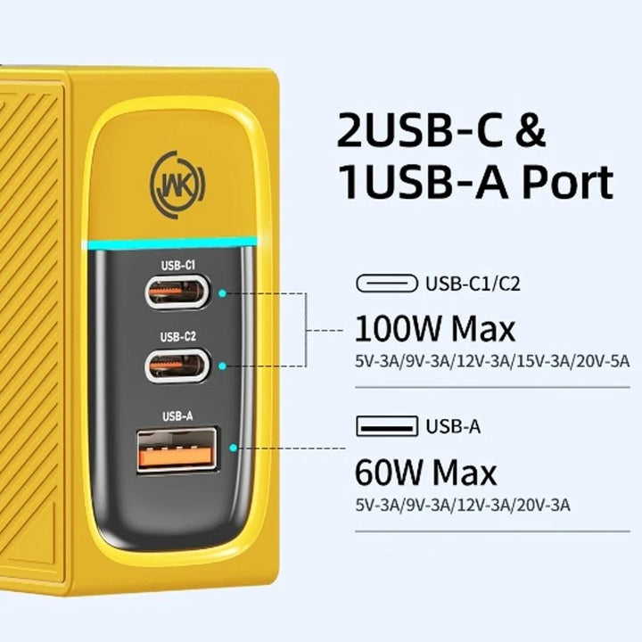 WEKOME GaN 100W High-Speed Charger - Type C Fast Charging