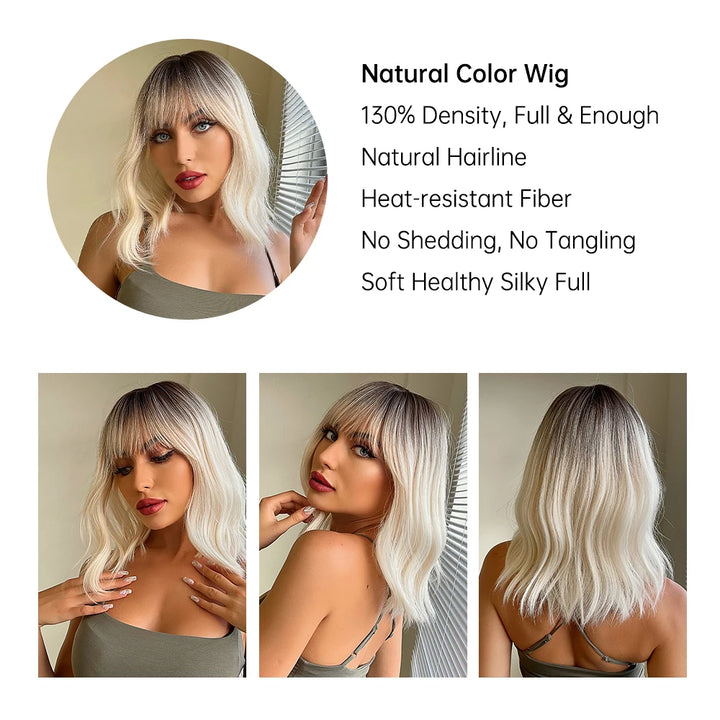 Blonde Ombre Heat-Resistant Wig