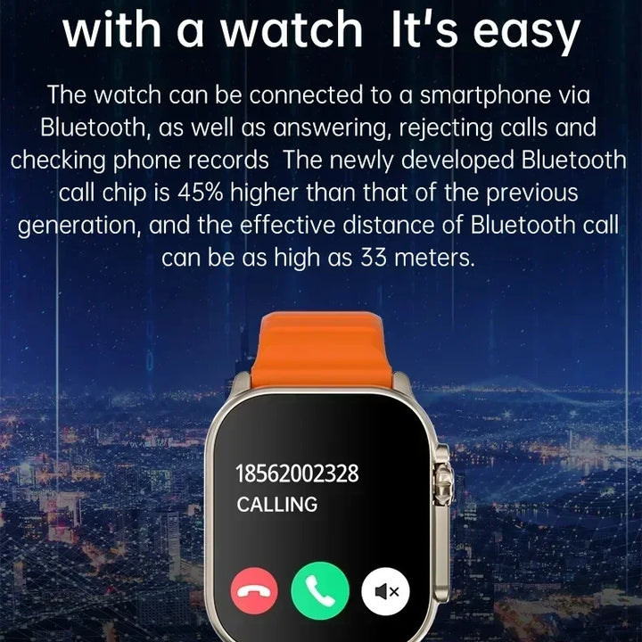 T800 Ultra Smartwatch – Bluetooth Calls, Music & Fitness for Android/iOS