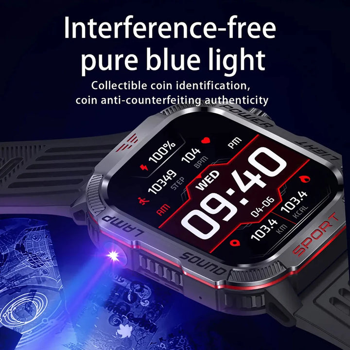 2024 Outdoor Smartwatch with Fitness Tracker & Bluetooth Calls