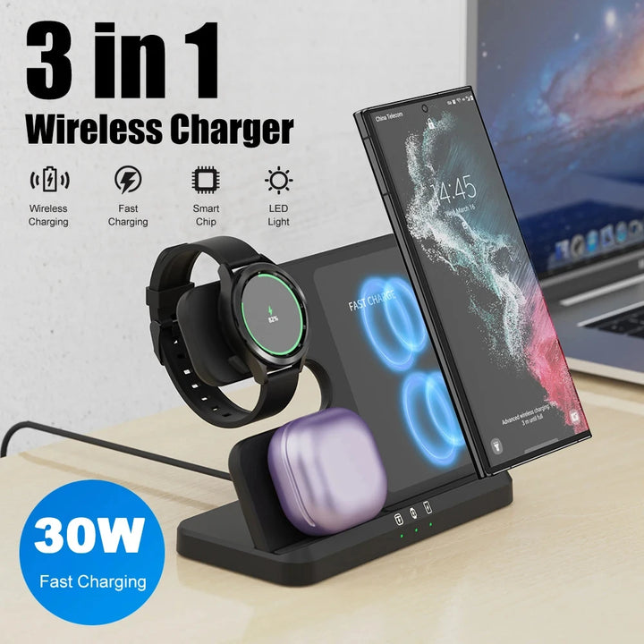 Fast Wireless Charging Pad for iPhone & Samsung Devices