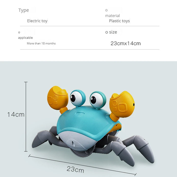 New Dancing Crab Musical Toys for Babies Interactive Edition Birthday Christmas Gift Comes with Interactive Crawling Crab Toy – Sensory & Educational Fun for Kids