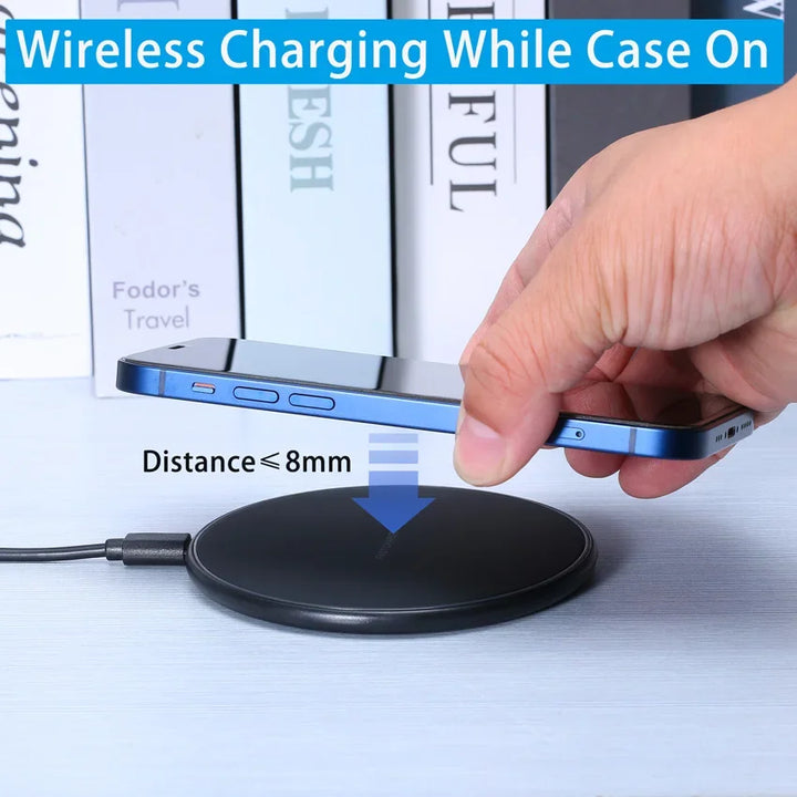 Wireless Charger USB C Fast Charging Pad Station Quick Charge QC 3.0 For iPhone 14 13 12 11 XS XR X 8 Samsung S22 S21 S20 S9