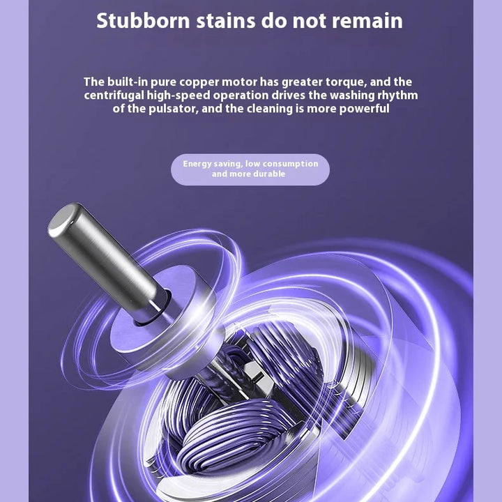 New 8L Mini Portable Foldable Washing Machine with Dryer and Spin for Socks Underwear Panties