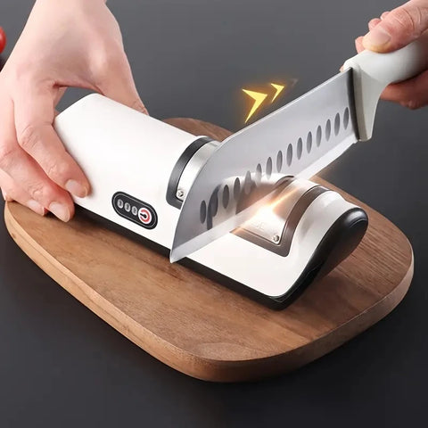Electric Knife Sharpener – 5-Second Fast Sharpening & Polishing Tool for All Kitchen Knives
