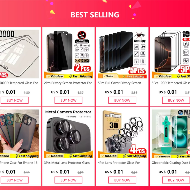 Privacy Screen Protector 5-Pack – iPhone 11 to 15 Series