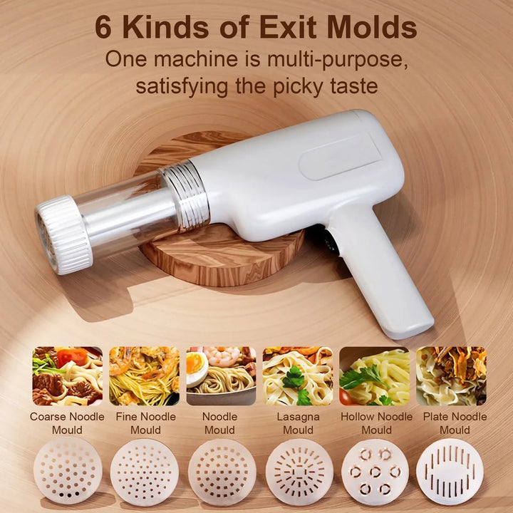 Automatic Wireless Noodle Maker – Handheld & Portable Pasta Press for Home or Commercial Use