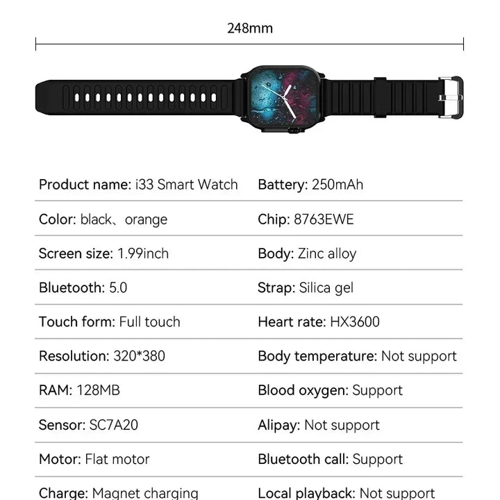 T800 Ultra Smartwatch – Bluetooth Calls, Music & Fitness for Android/iOS