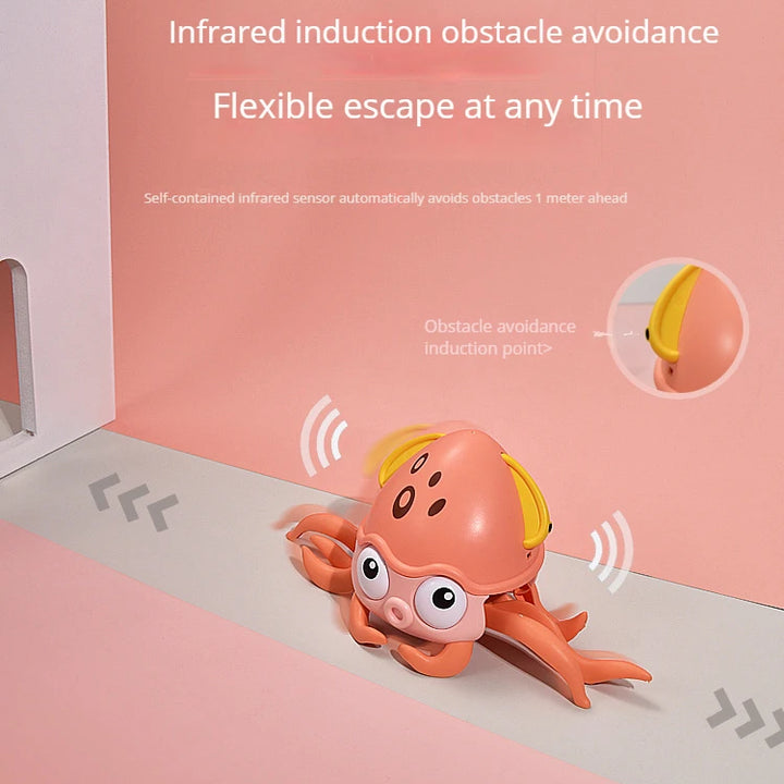 New Dancing Crab Musical Toys for Babies Interactive Edition Birthday Christmas Gift Comes with Interactive Crawling Crab Toy – Sensory & Educational Fun for Kids