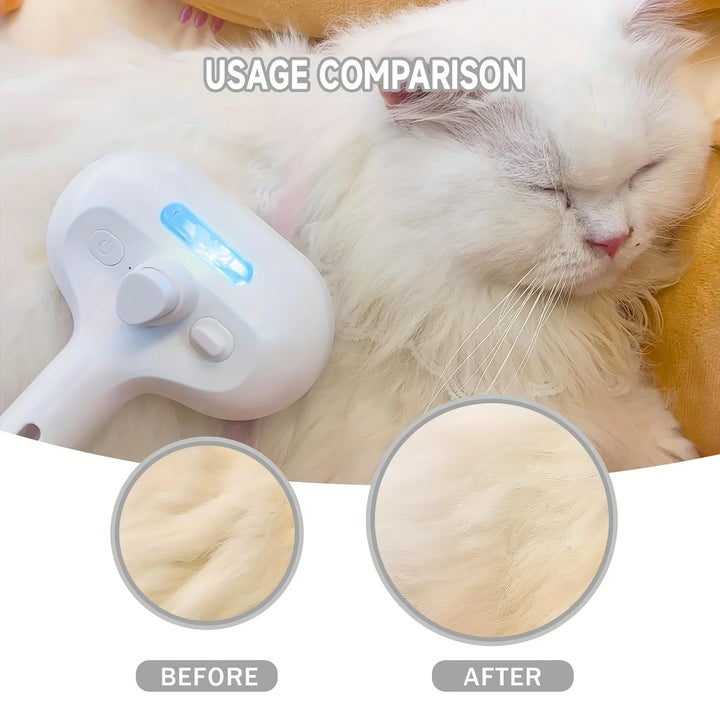 Pet Spray Grooming Comb – De-shedding & Styling Tool for Dogs and Cats