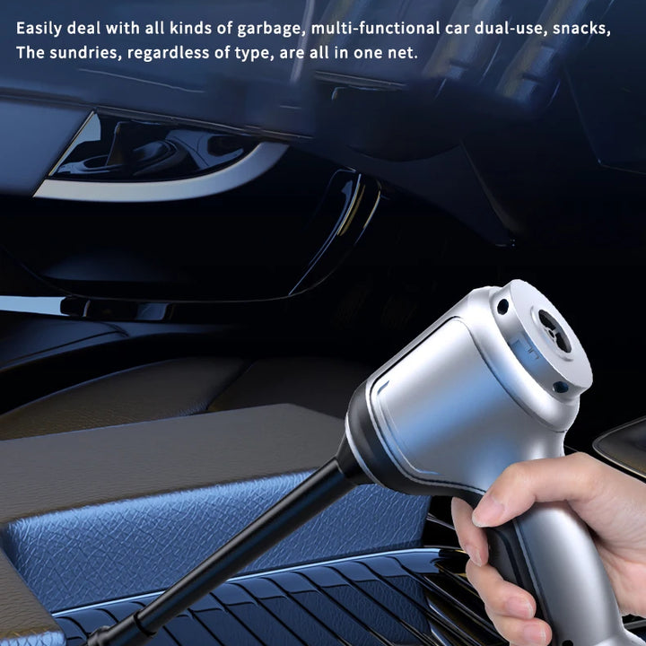 Portable Wireless Car Vacuum – 4-in-1 Handheld Cleaner with Powerful Suction for Home & Auto