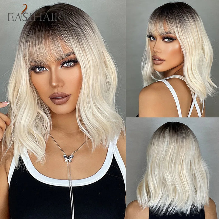 Blonde Ombre Heat-Resistant Wig