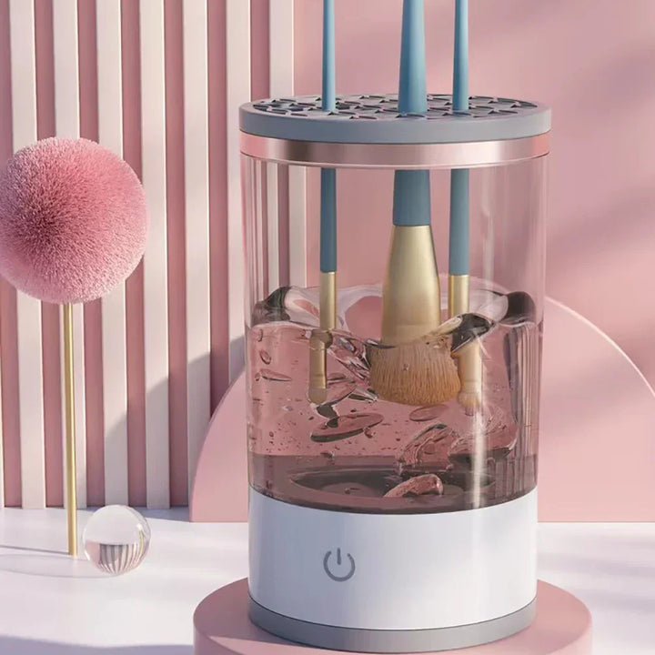Portable Electric Brush Cleaner – USB Makeup Washer & Quick Dryer