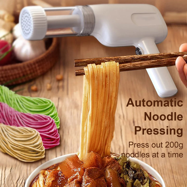 Automatic Wireless Noodle Maker – Handheld & Portable Pasta Press for Home or Commercial Use