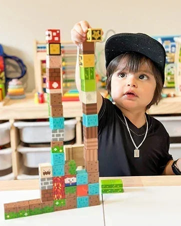 Magnetic Building Block Magnet Cube Mine World Set for Boy Girl Kid Age 3+ DIY Model Children STEM Sensory Toy Christmas Gift