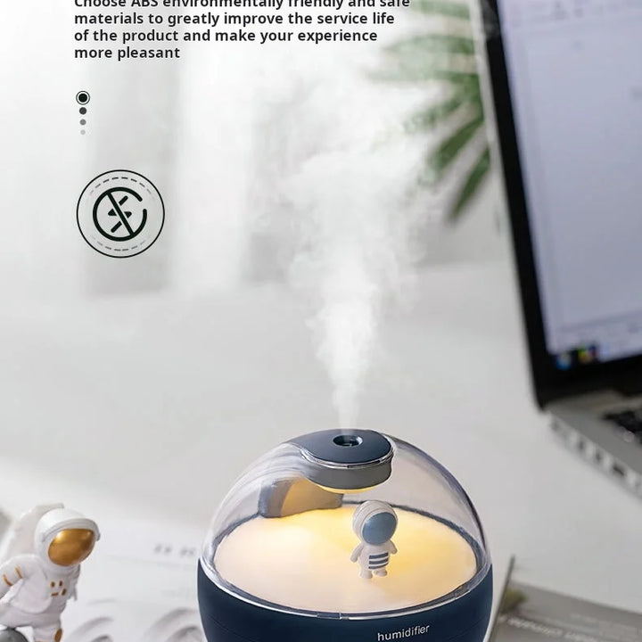 Nordic Flame Humidifier USB Aromatherapy Machine for Home Use - Compact Essential Oil Diffuser with Flame Design