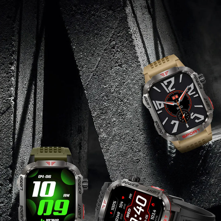 Men’s Waterproof Smartwatch with Bluetooth Calls & Fitness Tracking