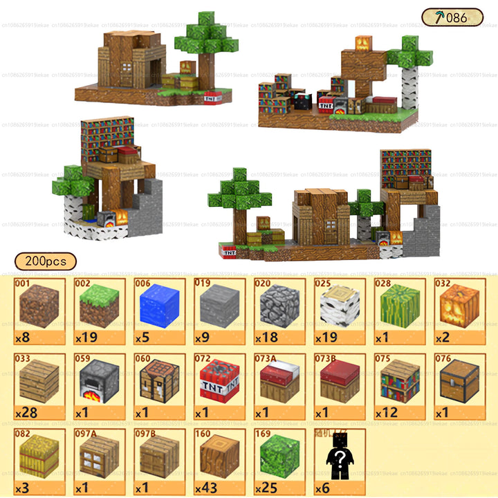 Magnetic Building Block Magnet Cube Mine World Set for Boy Girl Kid Age 3+ DIY Model Children STEM Sensory Toy Christmas Gift