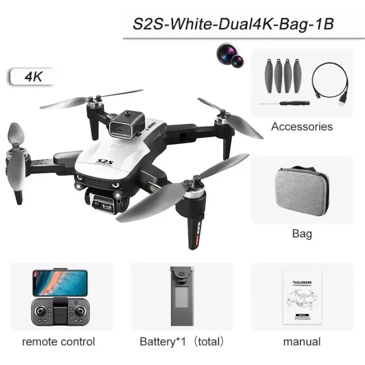 S2S Drone 8K Xiaomi 5G GPS HD Aerial Photography Dual-Camera Omnidirectional Obstacle Brushless Avoidance