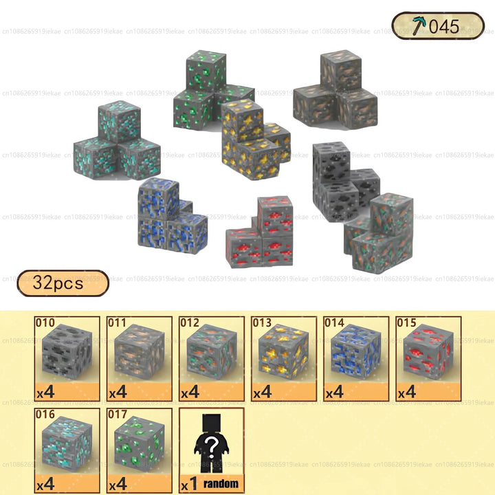 Magnetic Building Block Magnet Cube Mine World Set for Boy Girl Kid Age 3+ DIY Model Children STEM Sensory Toy Christmas Gift