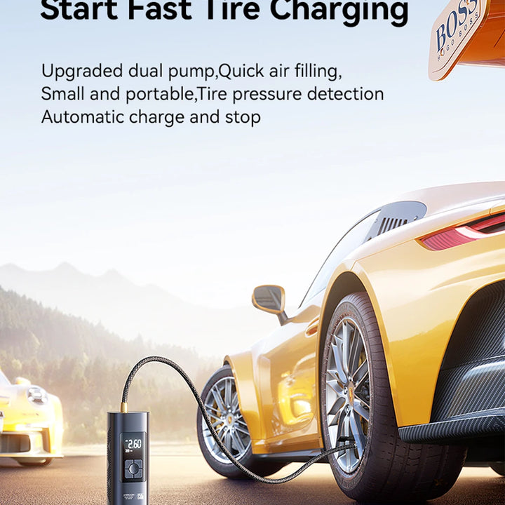 Wireless Air Pump Portable Air Compressor Smart Digital Car Electric Air Pump for Car Motorcycle Bicycle Inflator Pump